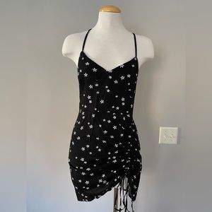 Pacsun Black Floral Mini Dress NWT